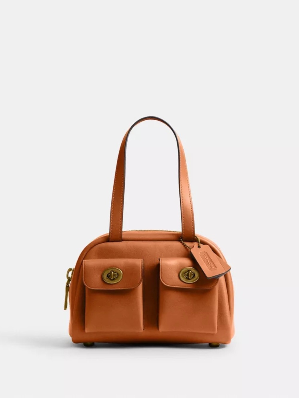 Coach Twin Turnlock 20 in color Toffee